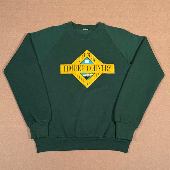 Vintage Oregon Timber Country 80s Outdoors Hiking Nature Crewneck Size Small - Picture 1 of 7